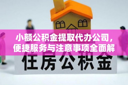 后壁小额公积金提取代办公司，便捷服务与注意事项全面解析