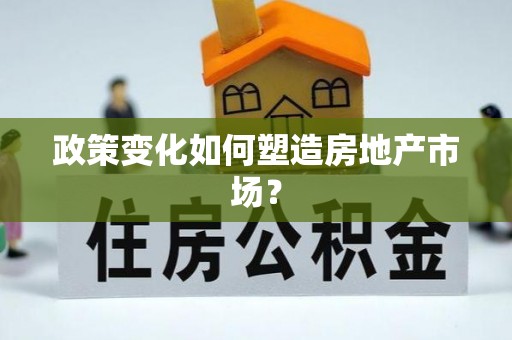 后壁政策变化如何塑造房地产市场？