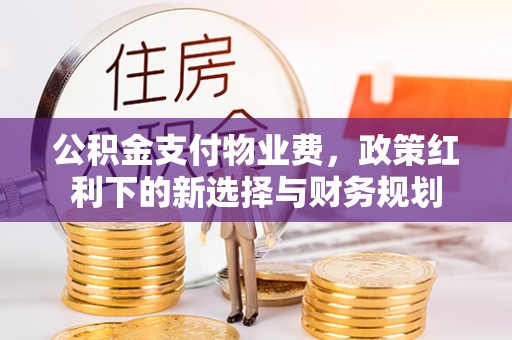 后壁公积金支付物业费，政策红利下的新选择与财务规划