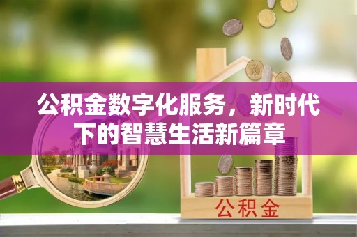 后壁公积金数字化服务，新时代下的智慧生活新篇章