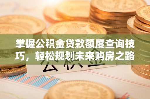 后壁掌握公积金贷款额度查询技巧，轻松规划未来购房之路