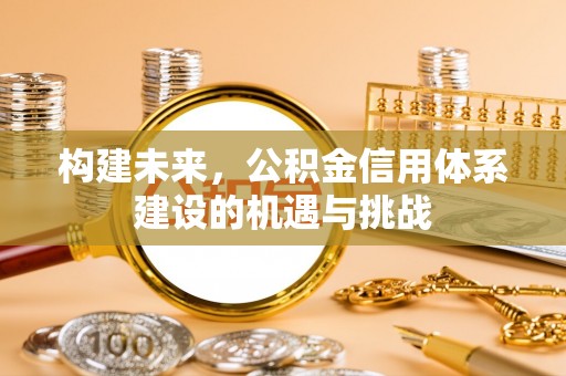 后壁构建未来，公积金信用体系建设的机遇与挑战