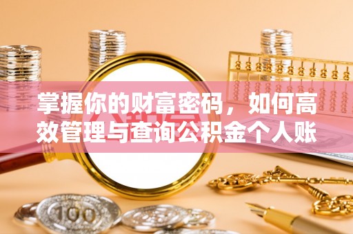 后壁掌握你的财富密码，如何高效管理与查询公积金个人账户信息
