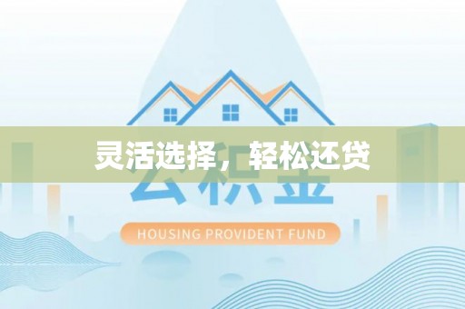 后壁灵活选择，轻松还贷
