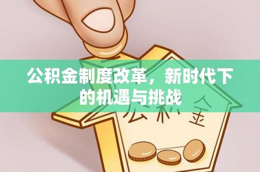 后壁公积金制度改革，新时代下的机遇与挑战